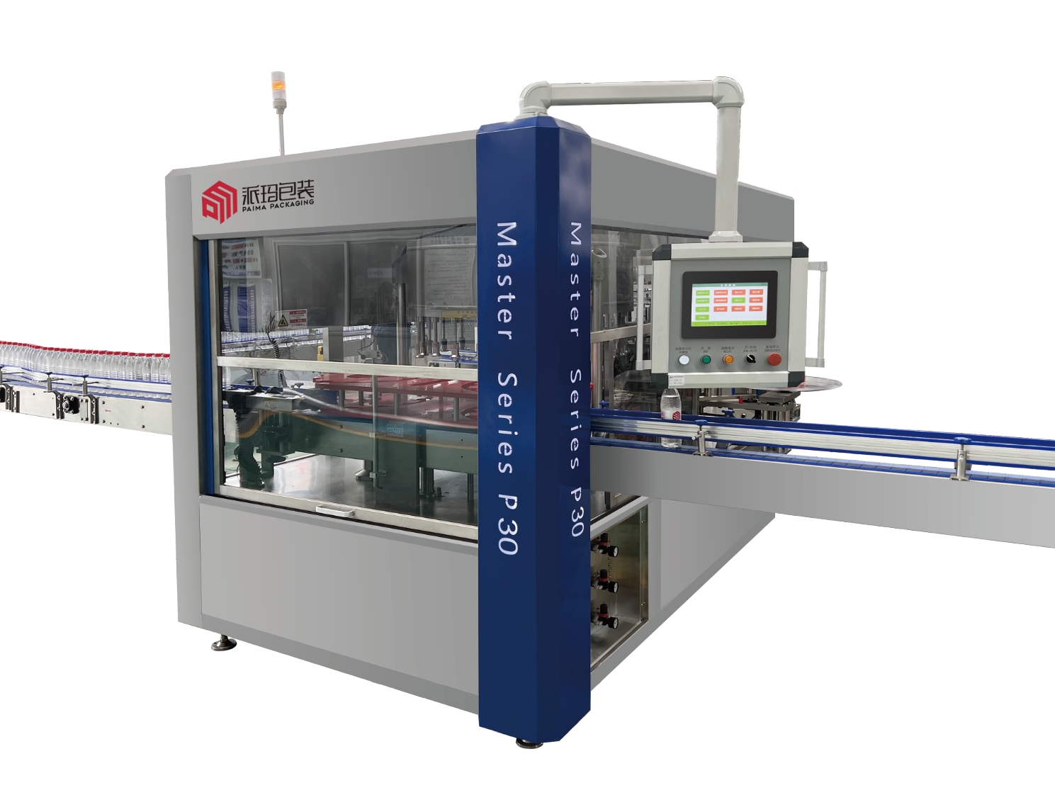 圓瓶（方瓶）單標旋轉(zhuǎn)式不干膠貼標機（RSLM-12T-1）